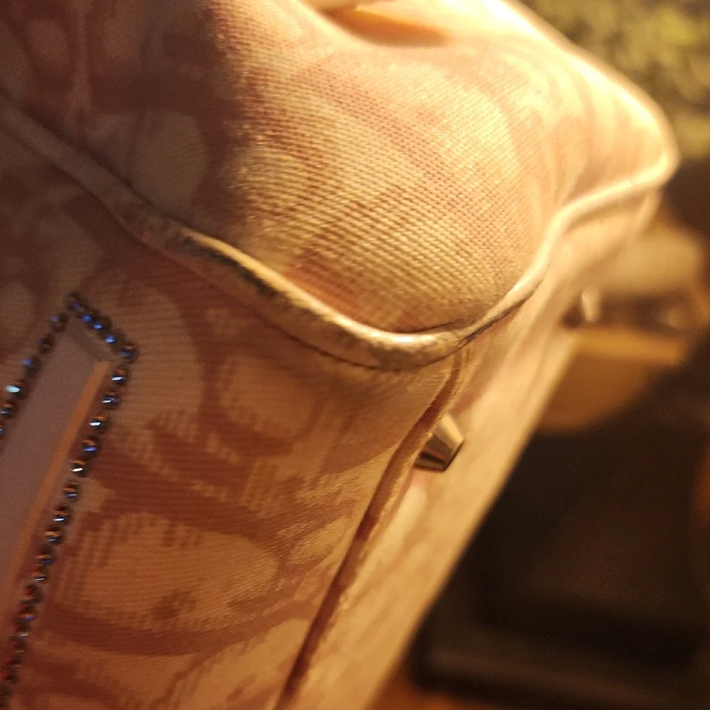 Dior Pink Floral Appliqué Satchel - Picture 4 of 9